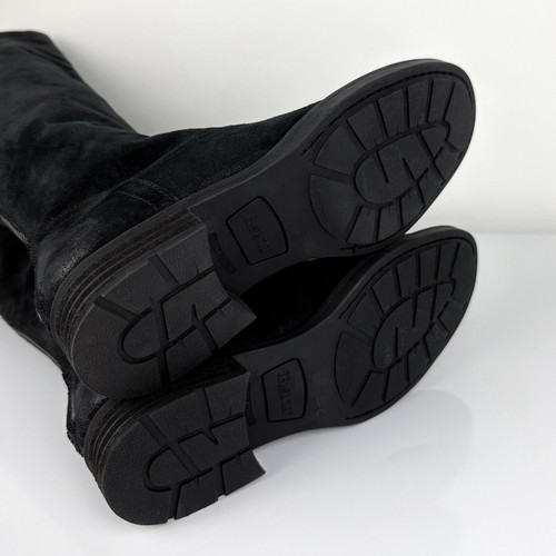 Born Women's Borman Distressed Suede Leather Tall Boots Black Size 5 - Bild 7 von 8