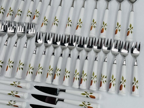 Vintage Noritake Berries N Such Flatware Lot Made In Japan (56 Pieces) - Picture 5 of 9