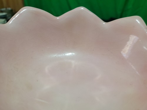 Vintage Porcelain 9” Tall Cherub Planter / Vase Compote Dish Floral Pink Display - Picture 10 of 10