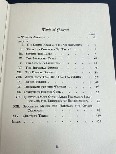 Table Setting and Service for Mistress and Maid by Della Thompson Lutes HC 1934 - Imagen 4 de 7