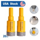 2pcs 20mm Diamond Drilling Core Bits Drill Bit Hole Saw Cutter for Marble Tile