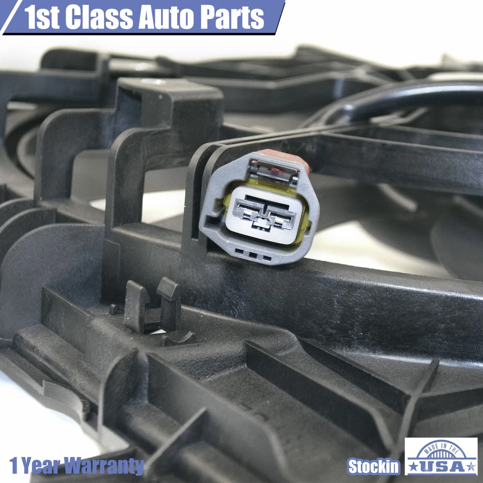 Conjunto de ventilador de refrigeración del radiador para Cadillac ATS 2013-2015 CTS 2014-2015 Foto 3 de 4