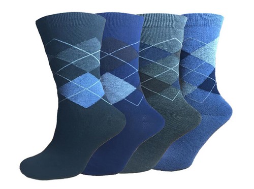 6 pares de calcetines deportivos de diseño surtido de algodón estampados hasta el tobillo para hombre - Imagen 8 de 15
