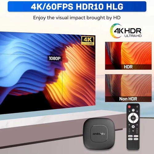 Android 13 TV Box 4K Smart Streaming Player Media Player with WiFi & Bluetooth - Picture 2 of 11