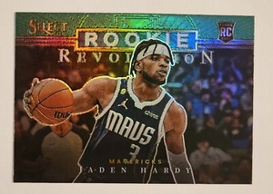 2022-23 Select Basketball Jaden Hardy Rookie Revolution Green Refractor RC Mavs
