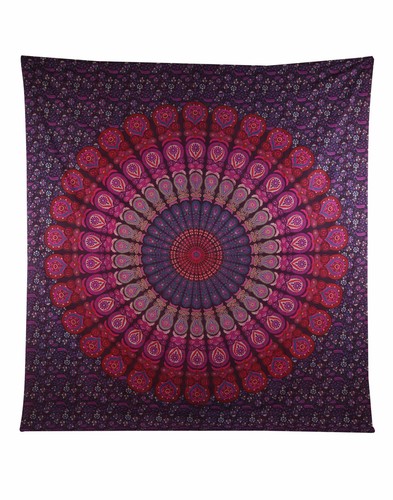 Indian Tapestry Wall Hanging Mandala Hippie Bedspread Throw Gypsy Bohemian Cover - Picture 3 of 36
