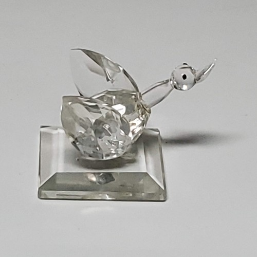 Lot of 3 cute Swarovski crystal miniature figures: Owl, Cat, and Gouse - Picture 3 of 24