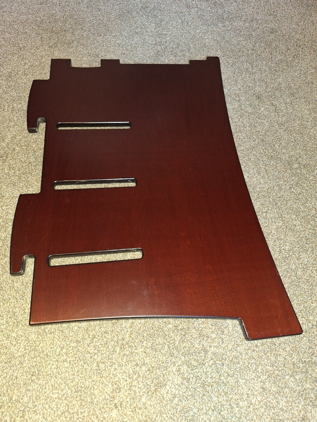 Legare Office Straight Desk With Desk Accessory Shelf Dark Wood