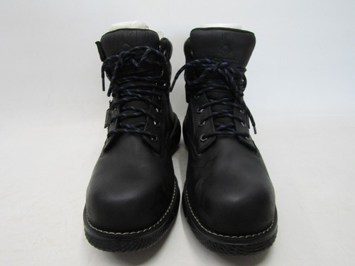 Wolverine Hombres Talla 11.5 Cuero Negro Compuesto Puntera Cordones Cómodo Trabajo Botín - Imagen 5 de 11