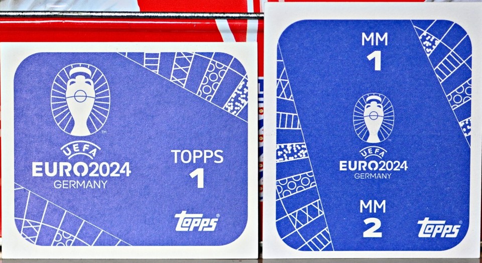 TOPPS EURO 2024 TOPPS LOGO AND MM1/MM2 STICKERS eBay