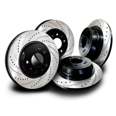 MAZ010SS Mazda speed3 2.3L Turbo 07-13 Brake Rotors Cross Drill & Slots