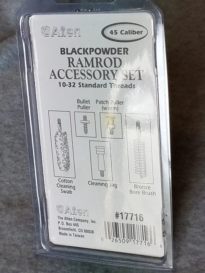 Black Powder 45 cal. 5 Piece Ramrod Accessory Set 10x32 Threads LC010103-22 - Image 2 of 2