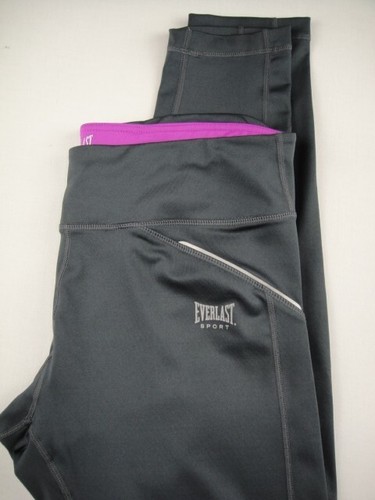 Leggings Everlast Sport Taglia L Grigio Maglia Elasticizzata - Foto 8 di 8