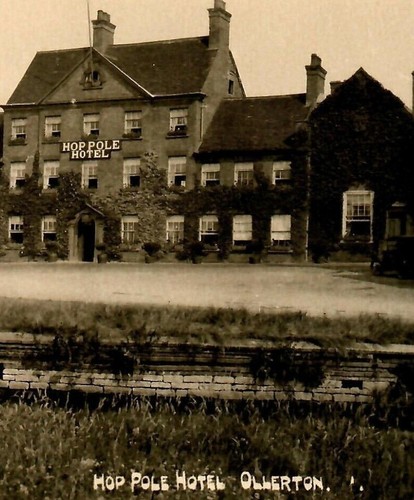 RPPC Postkarte Hop Pole Hotel in Ollerton England Nottinghamshire  - Bild 4 von 4