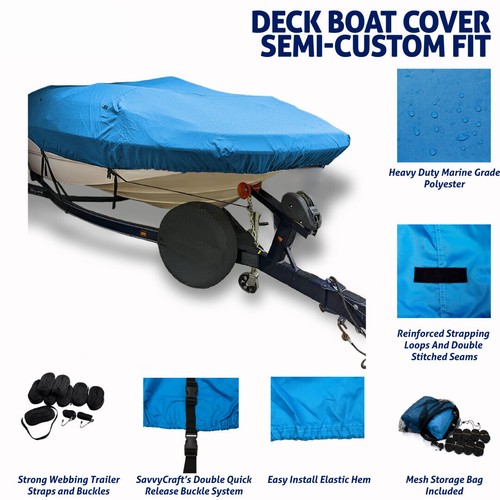 Sea Ray 260 Sundeck Trailerable Deck Boat Deckboat waterproof Storage Cover - Picture 9 of 28
