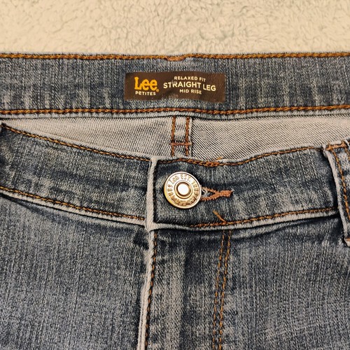 Jeans Lee Petites relaxed fit gamba dritta vita media blu donna taglia 12P (?) - Foto 7 di 11
