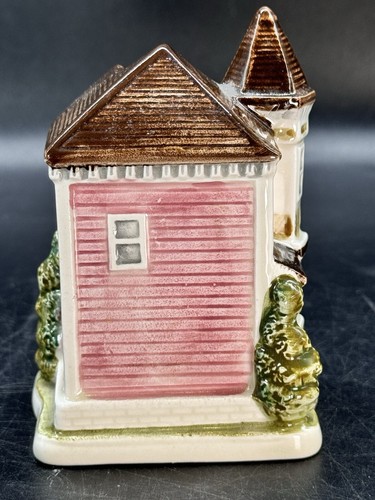 Otagiri Victorian House Hand Painted Porcelain Vintage Pink Original Sticker - Bild 6 von 10