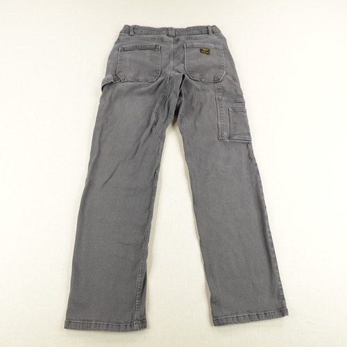 CAT Jeans Mens 32x32 Gray Denim Caterpillar Carpenter Double Knee Construction ^ - Picture 5 of 17