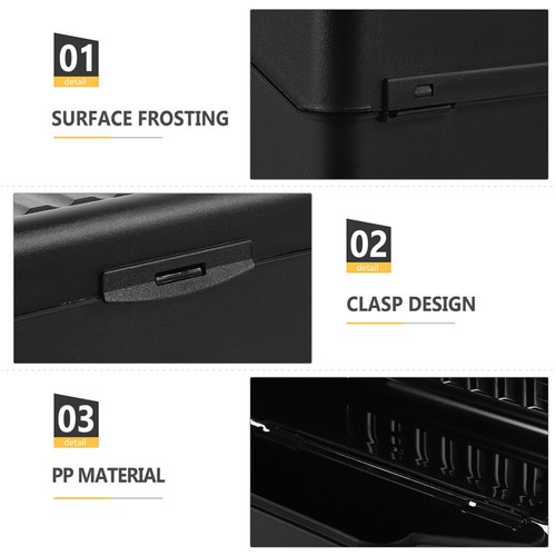 2 Pcs Business Card Storage Box Name Organizer File Office - Picture 12 of 12