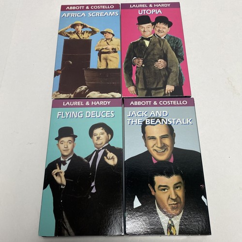 Comedy Abbott & Costello/Laurel & Hardy Set 4 VHS Tapes Comedy Teams Classics - Picture 6 of 12