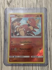 SHIPS SAME DAY Pokemon Card Magmar 18/156 Reverse Holo Basic Fire Type 2018