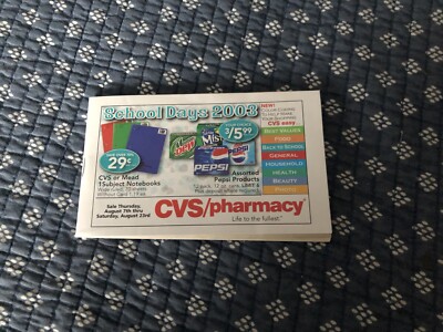CVS/pharmacy School Days 2003 Catalog VG-EXCELLENT | eBay
