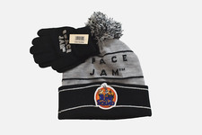 Space Jam Youth Boys Tune Squad Black & Gray Beanie & Glove Set New
