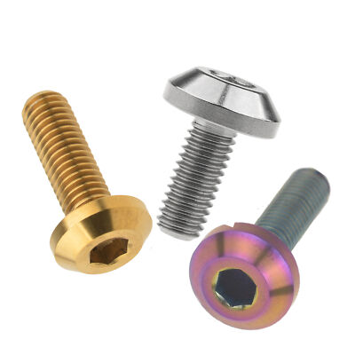 Grade 5 Titanium Bolts M6 x 10,15,20,25,30mm Length Ti Hex Head Screw Fastener