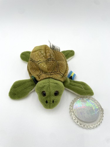 1999 Coca-Cola International Plush Bean Bag Salty the Sea Turtle Bahamas - Picture 2 of 3