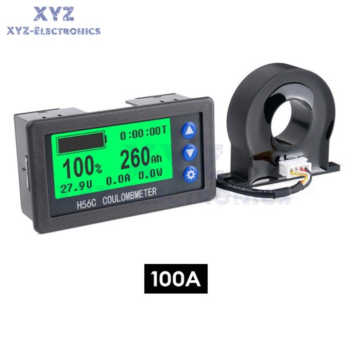 DC 9-100V 100A/400A Battery Level Monitor Hall Coulomb Meter Voltmeter Ammeter - Picture 22 of 25