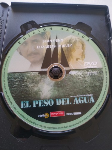 El Weight del agua Sean Penn Elizabeth Hurley - DVD Region 2 Spanish English - Picture 4 of 4