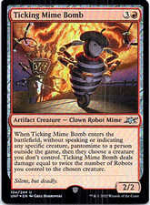 Ticking Mime Bomb Magic The Gathering Unfinity Foil Light Play