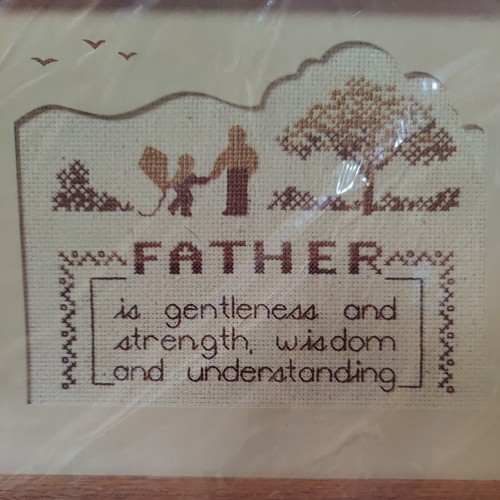 Creative Circle Father Counted Cross Stitch Kit 1665 Father's Day Needlework - Picture 2 of 9
