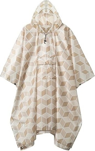 Hooded Rain Poncho for w Pocket, Waterproof Lightweight Unisex Raincoat 8 COLORS - Picture 17 of 17