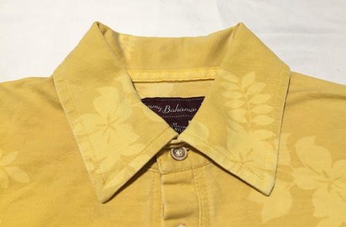 Tommy Bahama 18 Golf Yellow Plumas Pines Floral Men's Polo Shirt Size M - Picture 6 of 13