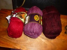 3 of Lion Brand WOOL EASE THICK & QUICK Yarn 3 colors, 6/5oz/ea. C4