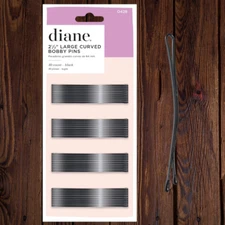 40 Pcs Curved Hair Bobby Pins For Women Large Bobby Pins - Black Curved Pins