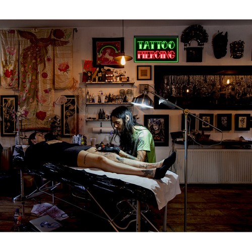 DC100008 OPEN Tattoo Piercing Studio Shop Dual Color LED Night Light Neon Sign - Picture 14 of 27