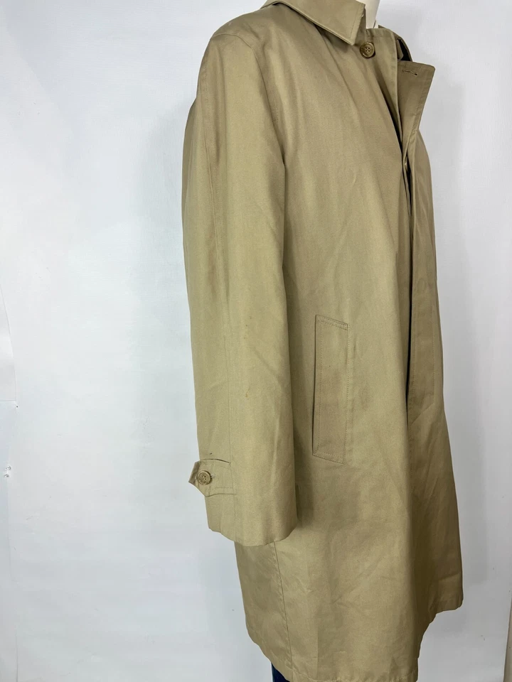 Gabardina vintage Misty Harbor forro extraíble mezcla de lana para hombre 40R bonita Foto 3 de 4