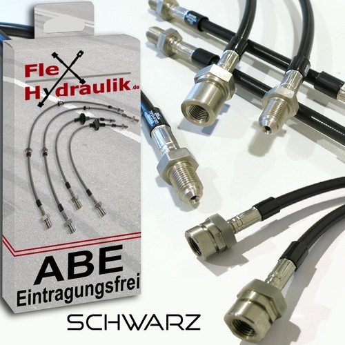 Stahlflex Bremsleitung für Suzuki Swift 3 [EZ,MZ] - schwarz - Afbeelding 2 van 5