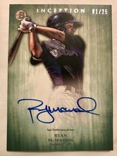 2014 Ryan McMahon Auto 01/25 On Card Auto Bowman Inception RC SSP