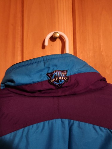Vintage Coldwave Snowmobile Jacket Mens XL Winter Sports Purple Blue Black - Picture 9 of 9
