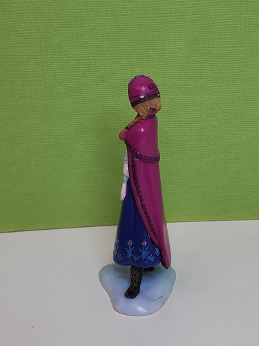 Disney Frozen Prinzessin Anna Frozen Figur lila Umhang Tortenaufleger PVC 3,5" - Bild 4 von 8