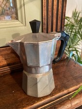 Véritable petite cafetière italienne 2 tasses Pezz en aluminium Made in Italy