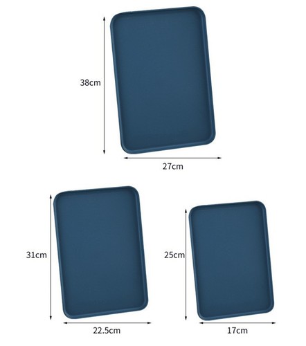 Serving Tray Fast Food Trays Rectangular Tray Plastic Tray for Bar Kitchens - Picture 20 of 44