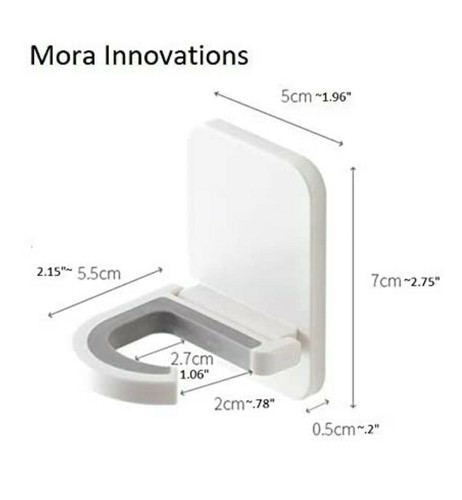 3er Pack Wandmontage Mopp Organizer Halter Klebehaken Bürste Besen Aufhänger Aufbewahrung - Bild 2 von 7