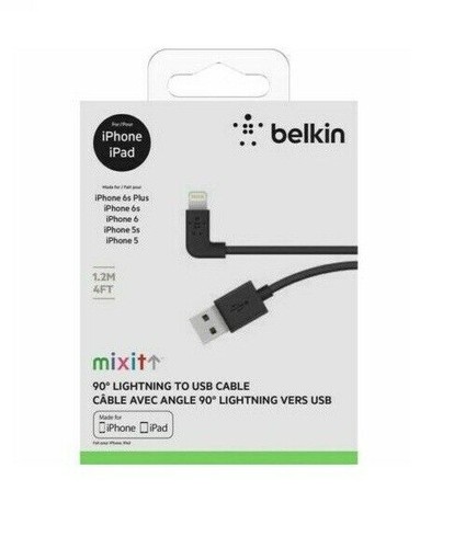 Cargador de cable USB mixto Belkin certificado iPhone 5 5s se 6 6s 7 8 plus X XR  - Imagen 1 de 3