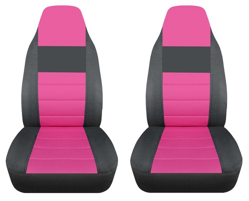 2 fundas delanteras de asiento de coche algodón 2 tonos lados carbón se adapta a 1989-1998 Geo Tracker - Imagen 21 de 24