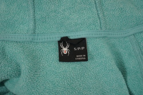 Women Spyder Fleece Jacket Breathable Pullover Hiking Blue Size S XBA169 - Picture 3 of 11