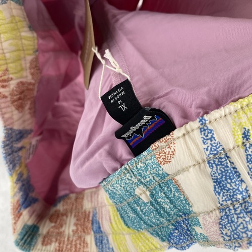 Patagonia Shorts Kids XL 14 Costa Rica Baggies 3" Unlined Purple Floral NEW $49 - Picture 13 of 14